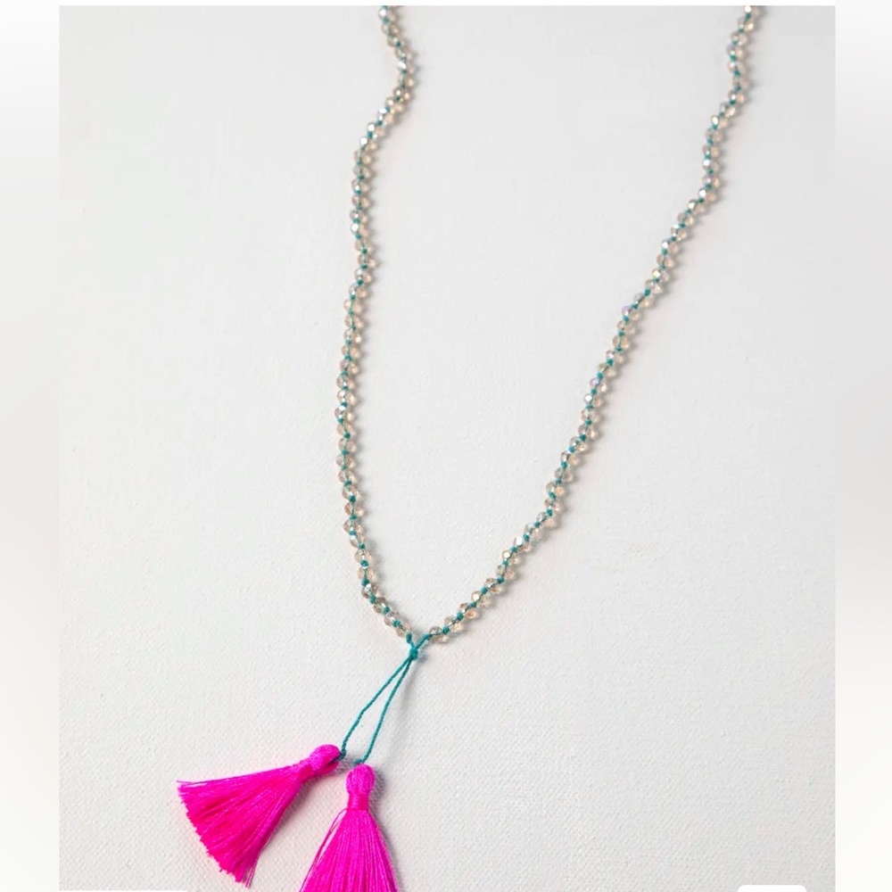 NWT Natural Life beaded tassel necklace boho - Picture 2 of 3